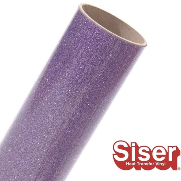 20" x 12" Glitter Lavender Siser Easyweed HTV Heat Transfer Iron-On Vinyl - Picture 6 of 6